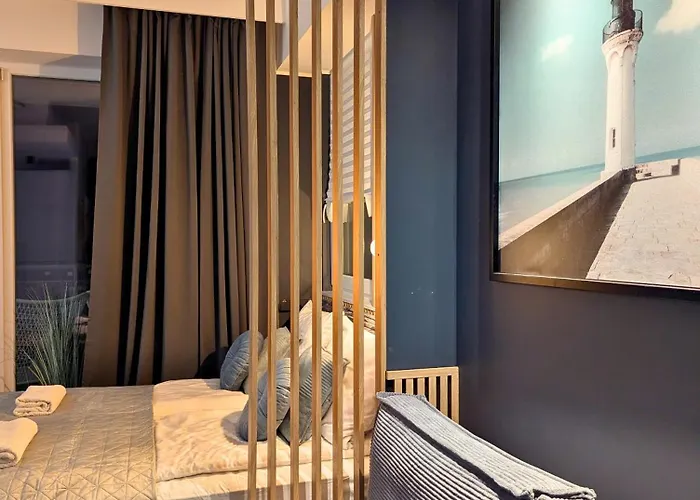 Apartmán White Suite, 50 Meters To Beach, 10th Floor, Beautiful View, Baltic Dziwnówek